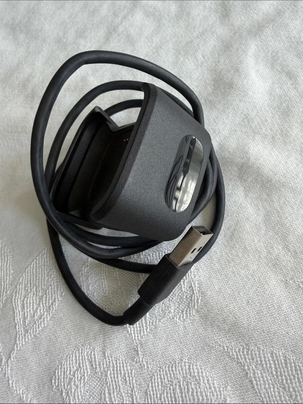Authentic Fitbit versa 2 Black USB Charging Cradle Cable set of 2